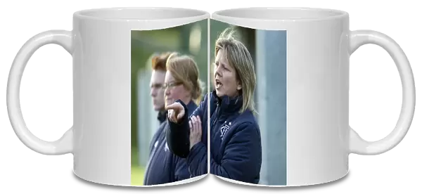 Angie Hind Inspires Rangers Ladies Against Hibernian Ladies in Scottish Women's Premier League Soccer Match