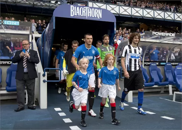 Rangers FC vs Newcastle United: Lee McCulloch and Mascots Kick-Off Ibrox Showdown (1-1)
