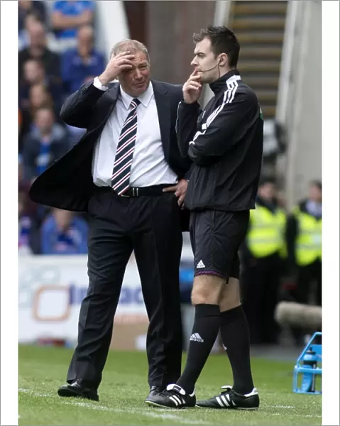 Ally McCoist's Perplexed Expression: Rangers 4-1 Victory over Brechin City (SPFL League 1, Ibrox Stadium)