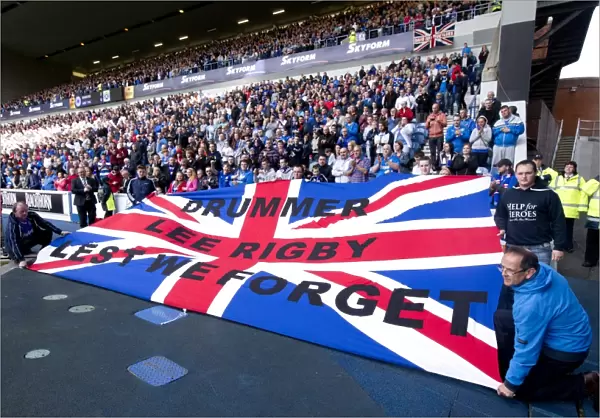 Rangers Football Club: Unforgettable 5-0 Victory in Tribute to Lee Rigby - A Sea of Union Jacks at Ibrox Stadium