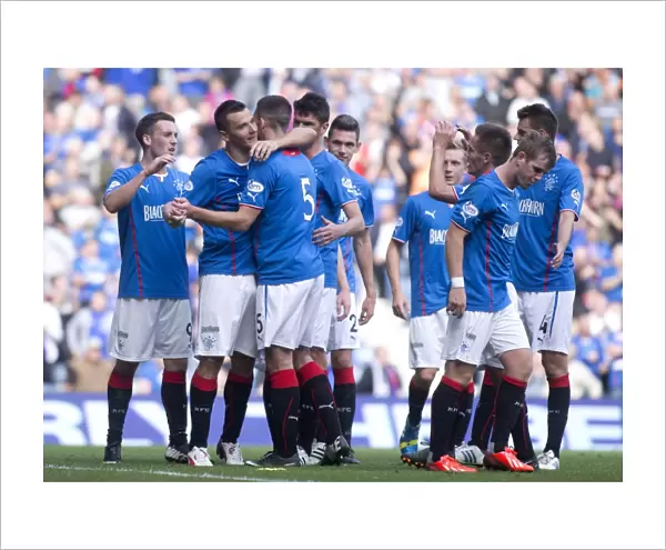 Rangers Five-Goal Blitz: Lee McCulloch and Teammates Celebrate Dominant Victory Over East Fife (5-0)