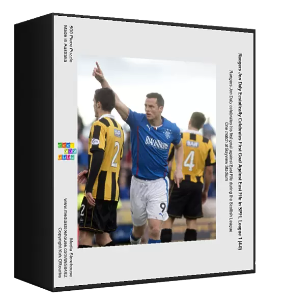 Rangers Jon Daly Ecstatically Celebrates First Goal Against East Fife in SPFL League 1 (4-0)