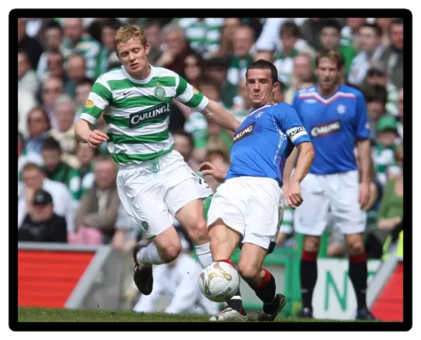Intense Rivalry: Barry Ferguson vs. Barry Robson - The Clydesdale Bank Premier League Clash at Celtic Park (3-2 in Favor of Celtic)