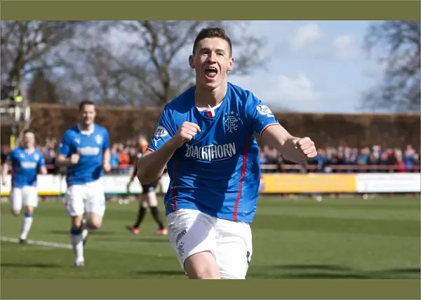 Scottish League One: Rangers Fraser Aird's Thrilling Goal Celebration vs Brechin City (Scottish Cup Victory)
