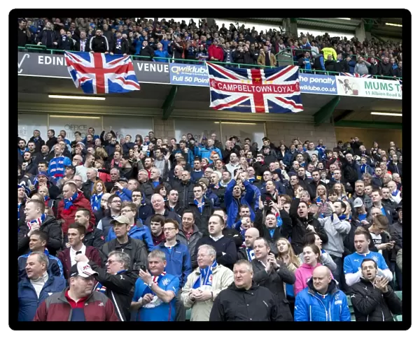 Triumphant Rangers FC Fans Unite in Jubilation: Scottish Cup Victory at Easter Road (2003)