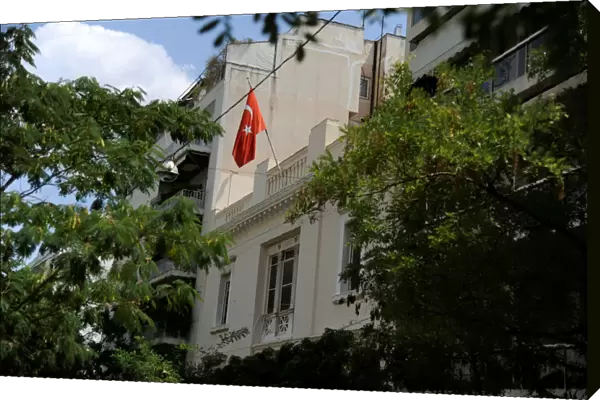 A view of the building of Turkish Embassy in Athens