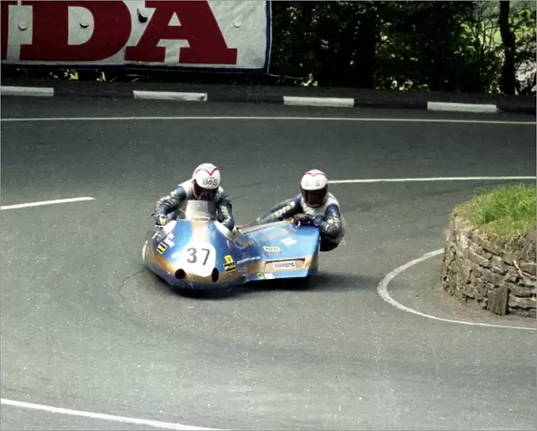 John Mulcahy & Stephen Mills (Suzuki) 1985 Sidecar TT