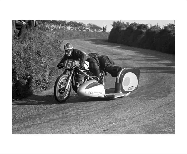 Frank Taylor & Ronnie Taylor (Norton) 1954 Sidecar TT