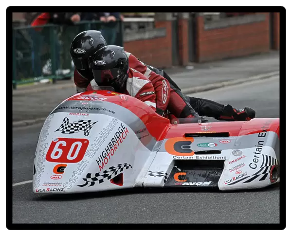 Dean Nicholls & Paul Skinner (Lumley Kawasaki) 2014 Sidecar TT