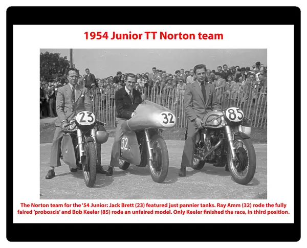1954 Junior Norton team