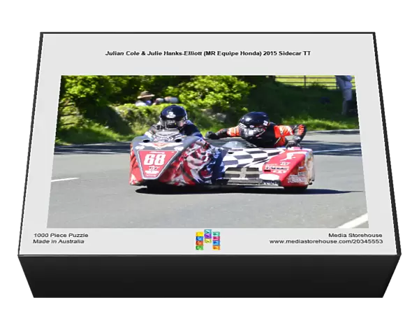 Julian Cole & Julie Hanks-Elliott (MR Equipe Honda) 2015 Sidecar TT