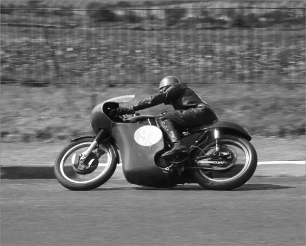 Mick Bancroft (AJS) 1963 Junior Manx Grand Prix