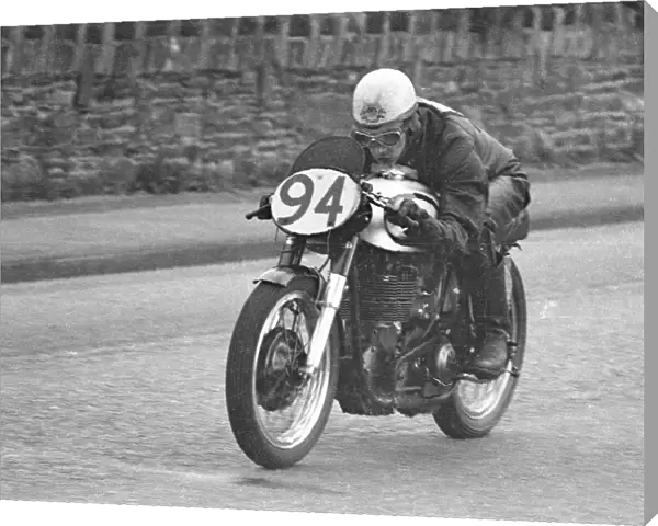 Peter Middleton (Norton) 1957 Senior Manx Grand Prix