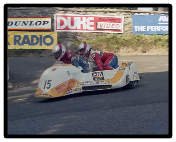 Mick Burcombe & Colin Hardman (Ireson Yamaha) 1987 Sidecar TT