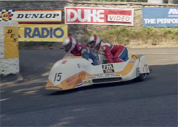Mick Burcombe & Colin Hardman (Ireson Yamaha) 1987 Sidecar TT
