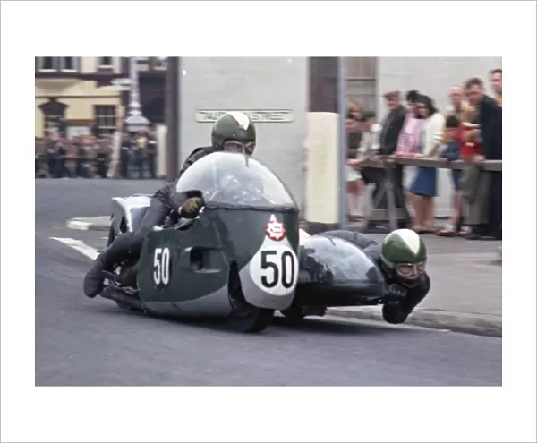 Mick Boddice & Dave Loach (BSA) 1966 Sidecar TT