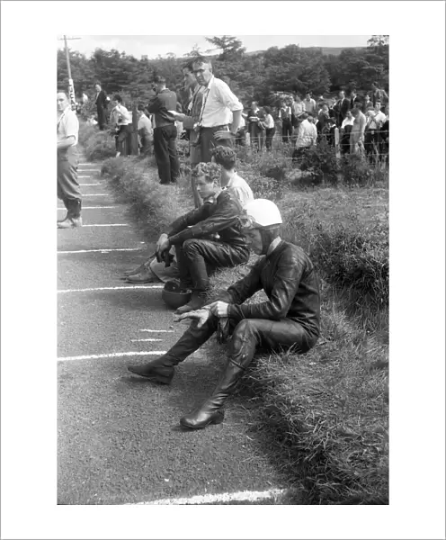 Geoff Duke and Alan Shepherd 1959 Senior Ulster Grand Prix