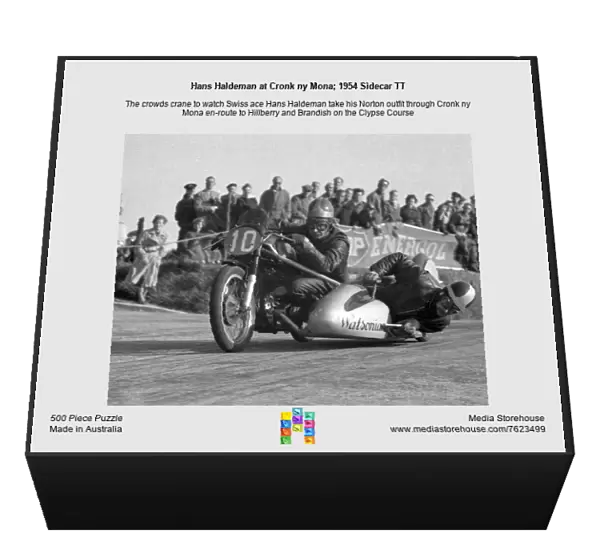 Hans Haldeman at Cronk ny Mona; 1954 Sidecar TT