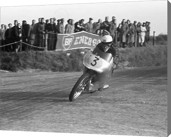 Werner Haas at Cronk ny Mona: 1954 Ultra Lightweight TT