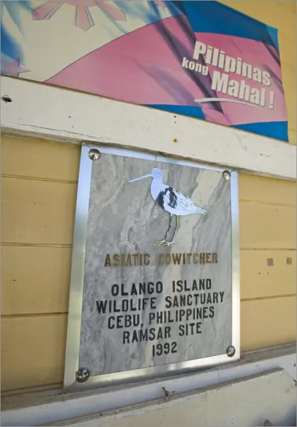Sign at Olango Island Wlidlife Sanctuary Lapu-Lapu Cebu Philippines