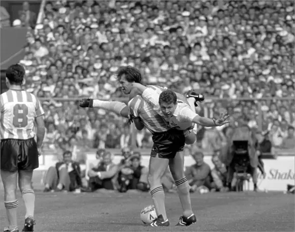Freestyle Dance-Off at the FA Cup Final: Trevor Peake and Clive Allen of Coventry City and Tottenham Hotspur