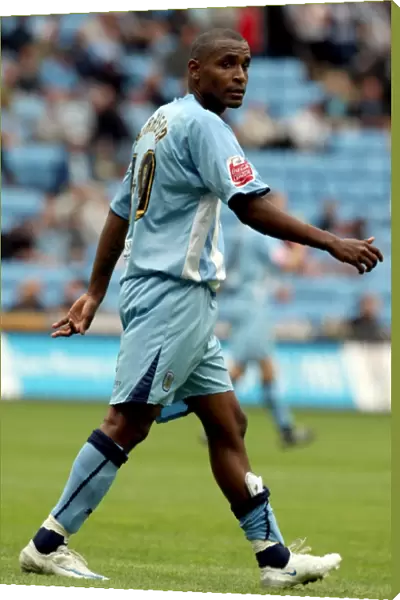 Clinton Morrison Leads Coventry City Against Norwich City in Coca-Cola Championship Clash at Ricoh Arena (09-08-2008)