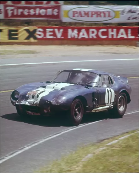 Sears and Thompson in the AC Ford Cobra Daytona, 1965 Le mans