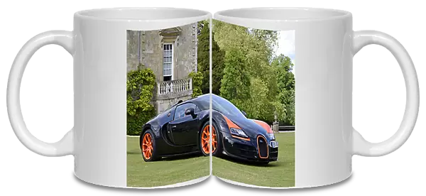 Bugatti Veyron Super Sport WRE (World Record Edition, 1 of 6 made), 2011, Black, & orange