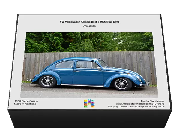 VW Volkswagen Classic Beetle 1965 Blue light