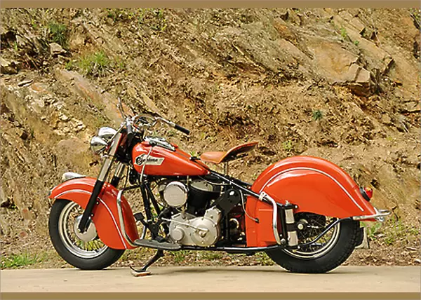 Indian Chief Roadmaster Eighty 1953 Red