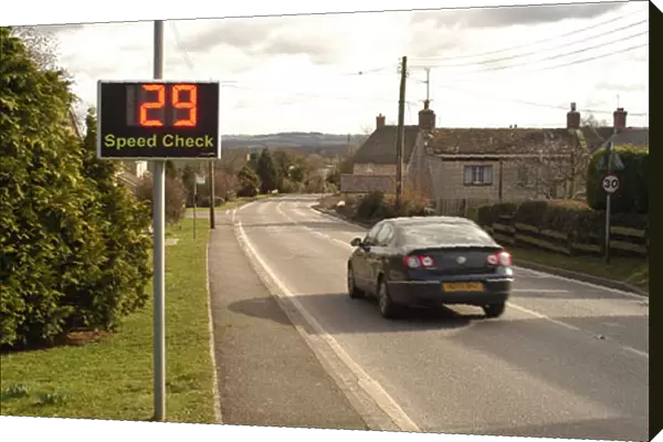 Speed Check Warning Sign