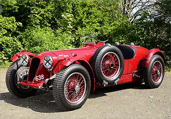 Aston Martin 2-litre Brooklands Speed (racecar), 1939, Red