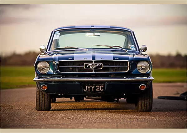 Ford Mustang 302, 1965, Blue, white stripes