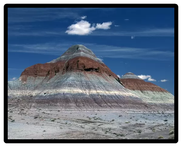 Landforms The Tepees in the Painted Desert are formations coloured by iron, manganese