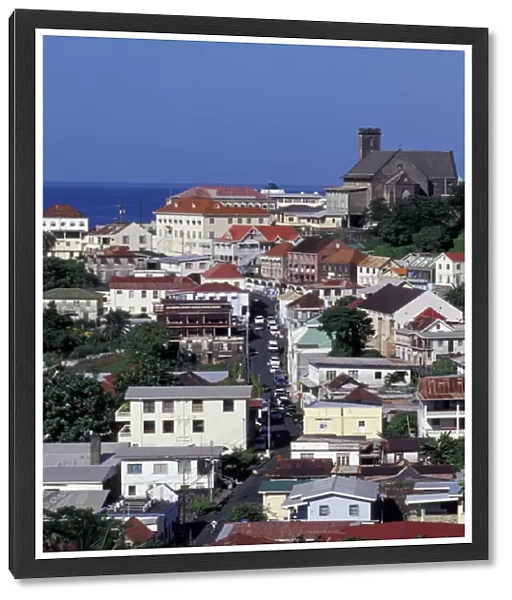 CARIBBEAN, Grenada, St. Georges View of downtown