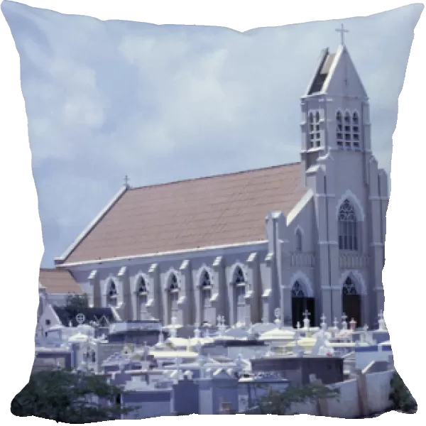 Caribbean, Netherland Antilles, Curacao Church at Jan Kok