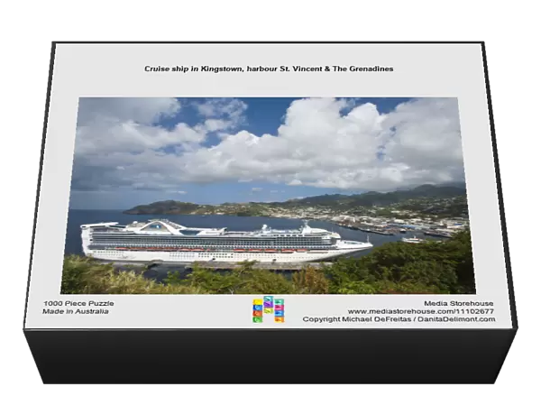 Cruise ship in Kingstown, harbour St. Vincent & The Grenadines