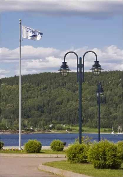 View of the Saguenay River from the port of La Baie (Ville Saguenay. )