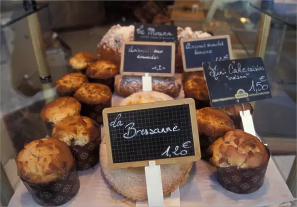 Europe, France, Sete, bakery window
