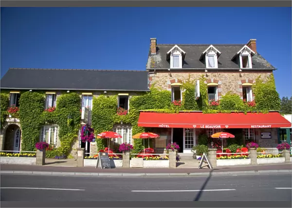 A hotel and restaurant at Beauvoir in the region of Basse-Normandie, France