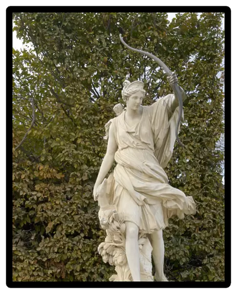 03. France, Versailles, marble statue in gardens