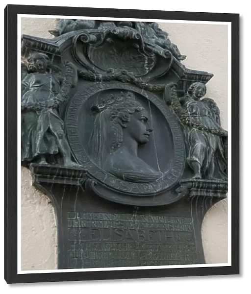 Germany, Passau. Queen Elisabeth (aka Elizabeth) plaque