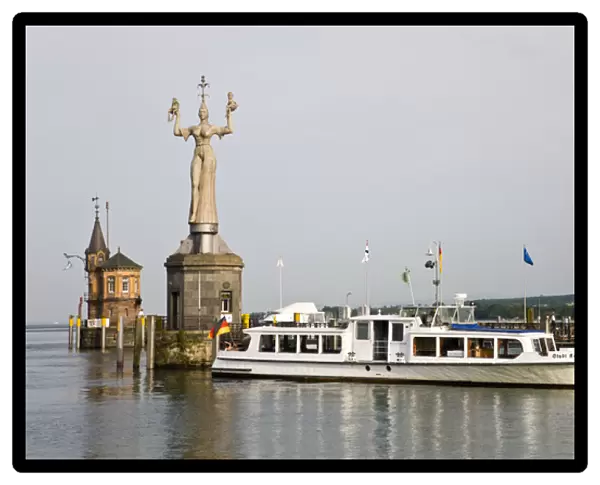GERMANY, Baden-Wurttemberg, Lake Constance Area, Konstanz. Port view with Imperia statue