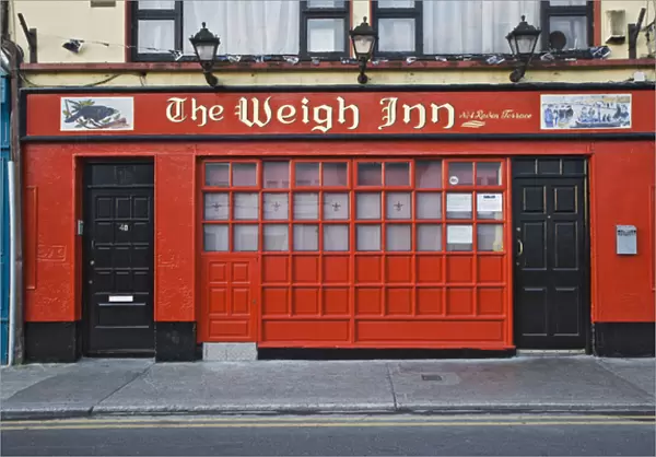Europe, Ireland, Galway City. Exterior of The Weigh Inn pub. Credit as: Dennis Flaherty