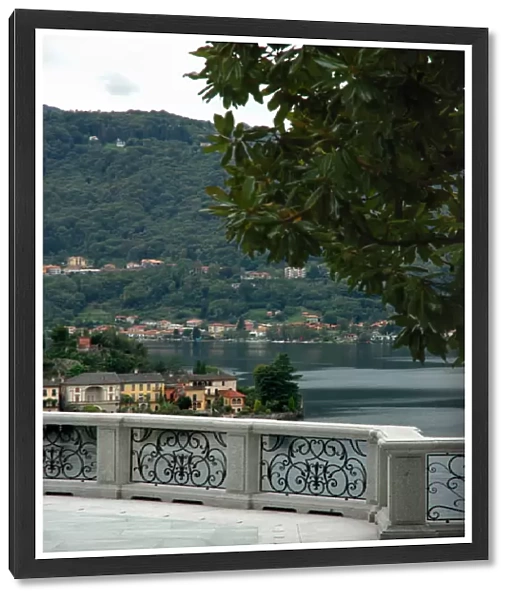 04. Italy, Orta, view of Lake Orta from private villa on hillside