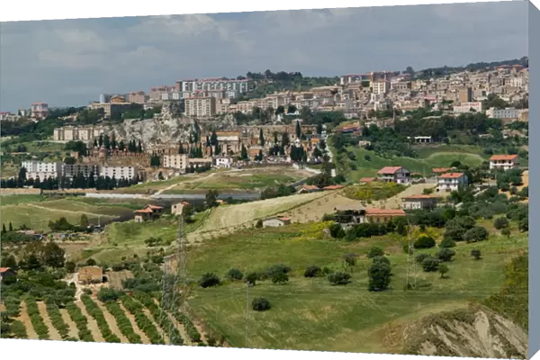 Italy, Sicily, Caltanissetta, Town View