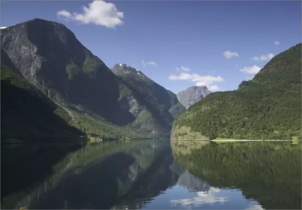 innermost part of the Sognefjord surrounded by high mountains, in the heart of Fjord Norway