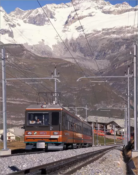 Europe, Switzerland, Zermat Region, Zermat train