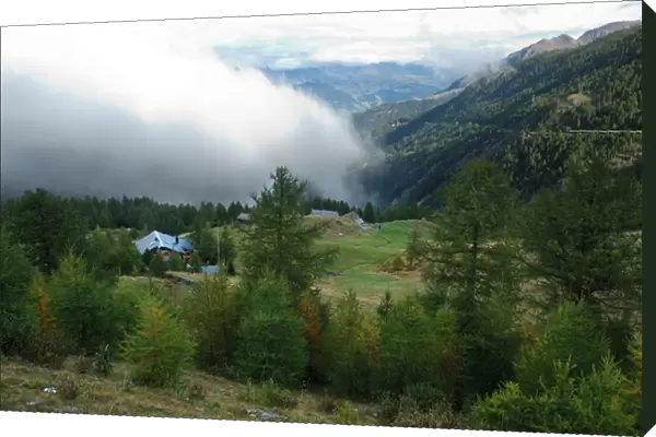 05. Italy, Simplon Pass, low clouds entering valley