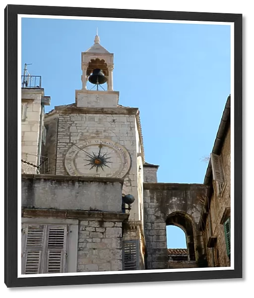 05. Croatia, Split, house-tower with belfry and clock